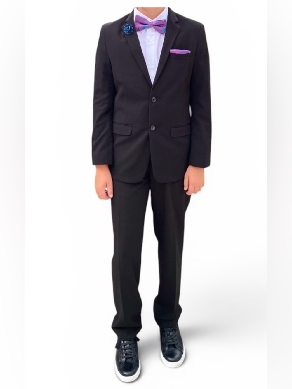 Boy’s size 16 Calvin Klein black suit with white shirt